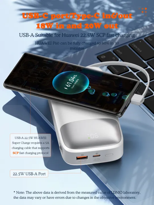 LDNIO%20Power%20Bank%2020000mAh,%20Fast%20Charging%20Type-C%20&%20Lightning%20Cable%20Powerbank,%20LED%20Display%20Battery%20Level,%20With%20Extra%20USB%20Port%20-%20Image%205