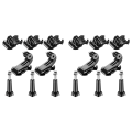 TWEXQNY 2 Set 8-In-1 Kit for , Buckle Clip Basic Mount, Vertical Surface Quick Mounting J-Hook Buckle Mount, for Hero. 
