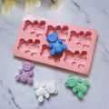 Lovely Bear Form Cake Mold Silicone Mold Baking Tools Kitchen For Cookie Candy Dounp. 