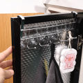 1PC Stainless Steel Hook Back Hanging Clothes Holder Towel Door Hooks Wall Mounted Bath Hanger with 5 Hooks.