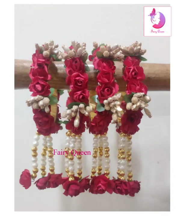 Artificial%20flower%20bridal/non%20bridal%20bangles%20for%20girls%20and%20women%20-%201%20pair%20-%20Image%202