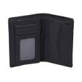Black Leather Wallet For Men - Wallet. 
