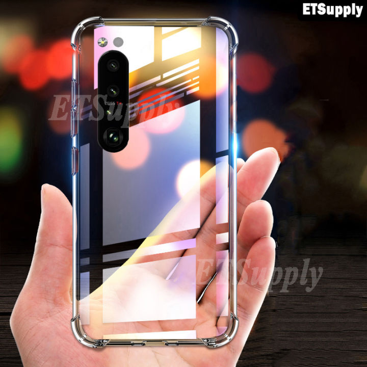 ETSupply%20Phone%20Case%20Sony%20Xperia%20Xperia%205%20III%20Case%20Transparent%20Case%20Shockproof%20Silicone%20Clear%20Casing%20for%20Sony%20Xperia%205iii%20Handphone%20Protective%20Cover%20Housing%20-%20Image%202