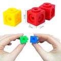 Montessori Math Toy 10 Color Rainbow Link Cube Snap Block Stacking Game Educational Building Blocks Toy Children Diy 3d Puzzle. 