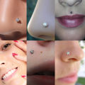 Non Piercing Strong Magnetic Lip Labret Studs Magnetic Earrings Ear Studs Nose Lip Ring Stainless Steel Body Piercing Jewelry. 