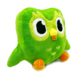 【Abandon】Lovely Green Duolingo Owl Plush Toy Duo Plushie of Duo The Owl Cartoon Anime Owl Doll Soft Stuffed Animal Children Birthday Gift.