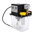 1L Lubricant Pump Automatic Lubricating Oil Pump with Pressure Gauge. 