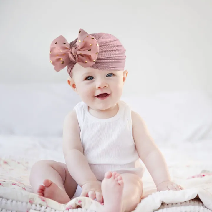 Lovely%20Shiny%20Bowknot%20Baby%20Hat%20Cute%20Solid%20Color%20Baby%20Girls%20Boys%20Hat%20Turban%20Soft%20Newborn%20Infant%20Cap%20Beanies%20Head%20Wraps%20-%20Image%202