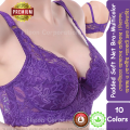 Lace Push-up Padded Bra for Women – Soft Cup, Stretchable Cotton Net, Adjustable Straps, Stylish & Comfortable Fit. 