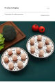 D Shop 18cm Round Stainless Steel Steamer with Water Separation Design for Cooking Steamed Foods, Detachable Egg Steaming Rack Included.