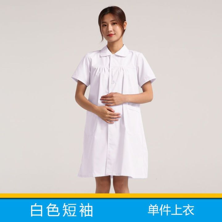 Pregnant%20Women%20Nurses'%20Uniform%20Pregnancy%20Doctor's%20White%20Coat%20Maternity%20Clothes%20Maternity%20Pants%20Suit%20plus%20Size%20Overalls%20-%20Image%202