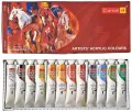 Camel Artists Acrylic Color 9ML Tube 12 Shades. 