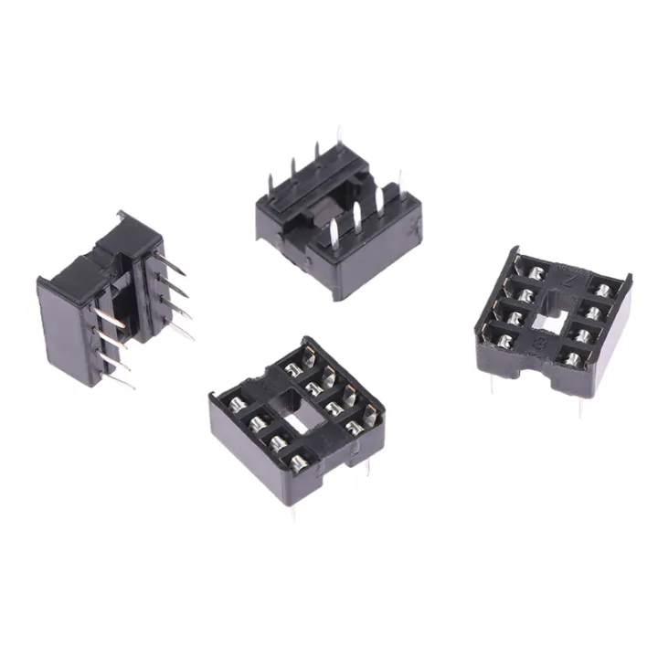 20pcs%20DIP-8PIC%20Round%20Hole%208%20Pins%202.54MM%20DIP%20DIP8%20IC%20Sockets%20Adaptor%20Solder%20Type%208%20PIN%20Chip%20Base%20Circuit%20IC%20Connector%20Eatop%20-%20Image%202