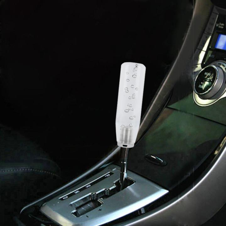 (New)Universal Car Truck Transparent Bubble Colors LED Light Shift Knob Gear Lever Shifter, Length: 15cm