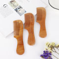 Wooden Hair Combs Handle Shape -1pcs.