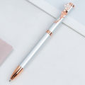 Pink Cherry Blossom Pen Rose Flower Pen Metal Ballpoint Pen Cute Rotary Ball Pens Business Signature Pens Office School Writing Supplies.
