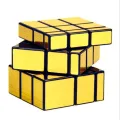 Mirror Golden Cube 3X3X3 Speed Cube 3X3 Mirror Blocks Cube Different Shapes Silver Cube - Rubiks Cube. 