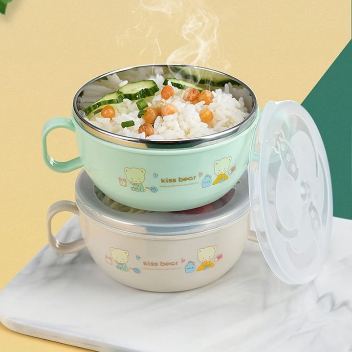 Baby%20Feeding%20Bowl%20with%20Lids%20Stainless%20Steel%20Insulated%20Bowl%20Spoon%20Set%20Children%20Tableware%20Cartoon%20Printed%20Easy%20To%20Clean%20Children%20Food%20Bowl%20-%20Image%2010