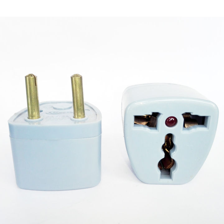 Travel Converter Socket- 2 pin to 3 pin, Universal Travel Adaptor Converter