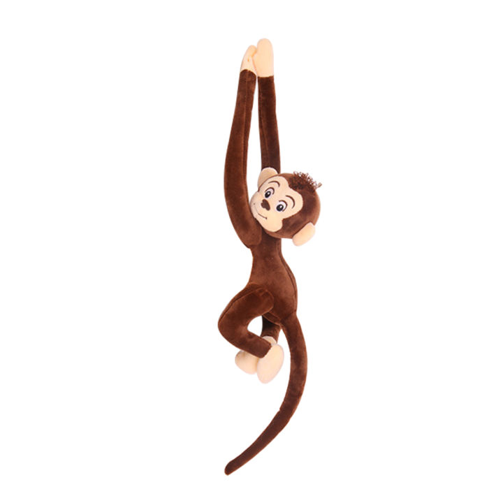 65CM Cute Long-Armed Monkey Shaped Plush Toy Monkey Long Arm Tail Soft Plush Hanging Doll Toy Home Decor Curtains Hanger