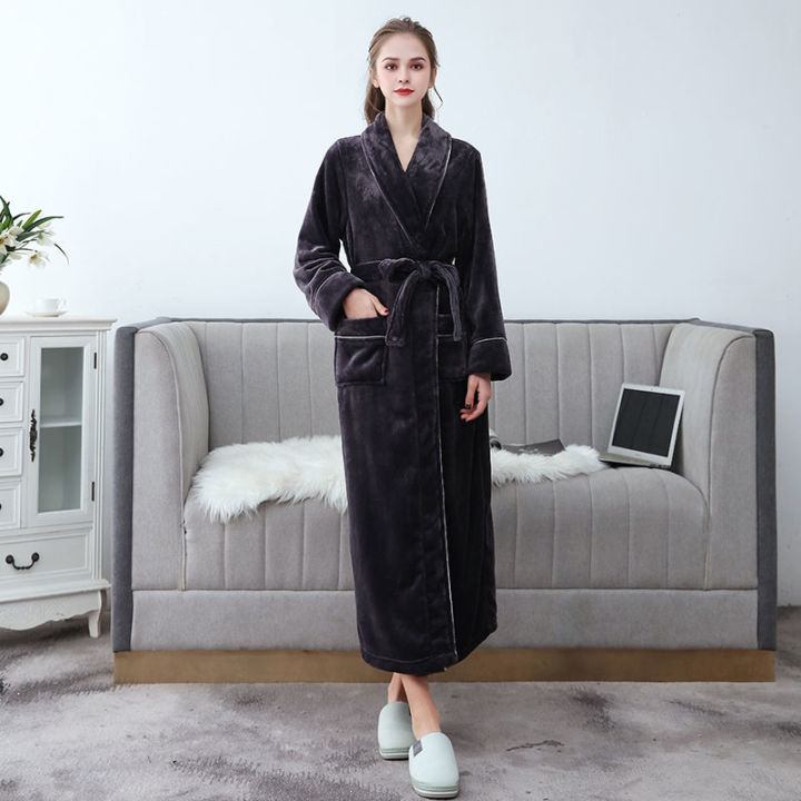 Winter%20Flannel%20Couple%20Nightgown%20Women's%20Lengthen%20and%20Thicken%20Red%20Wedding%20Bathrobe%20Fleece-Lined%20Men's%20Winter%20Pajamas%20Robe%20-%20Image%206