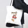 Aesthetic One Piece Japan Anime Luffy Zoro Monkey D Men Women Canvas Shoulder Totes Bag Eco Shopper Handbags Cotton Shopping Bag. 