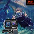 4K Action Camera 1080P 120fps WiFi 2 Inch 170D Underwater Waterproof Stabilization Video Sport Cam EIS Zoom 4x. 