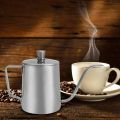 Household Stainless Steel Coffee Pot Hand Drip Coffee Kettle Long Spout Kettle 350ml.