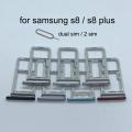SIM Tray Sim Holder Slot Single and Dual For Samsung Galaxy S8 G950 S8 Plus G955. 