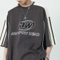 Y2K Korean Men Streetwear Letter Graphic Acubi Harajuku Egirl Short Sleeve T-Shirts Grunge Aesthetics Oversized Tops Alt Clothes.
