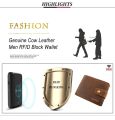 Royal Bagger Short Wallet for Men Crazy Horse Leather RFID Blocking Man Purse Retro Card Holder Leather Wallets Business. 
