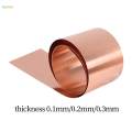 Copper Sheet Roll Thin Cu for Electricity DIY Projects Contractors 0.1mm.