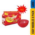 Eggy Instant Noodles Family Pack- Masala 480g free Box. 
