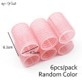 6Pcs/Set Hair Roller Multiple Size Natural Curls Bang Curlers Self-adhesive Roller Fluffy Hair Home Use DIY Styling Tools. 