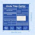 Circle Learning Center Pocket Chart for Daily Math Activities Classroom. 