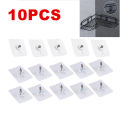 2/10pcs Adhesive Wall Screws Hanging Nails Wall Hook Self Adhesive No Drilling Non-Trace Hanger Wall Stickers Dropshipping.