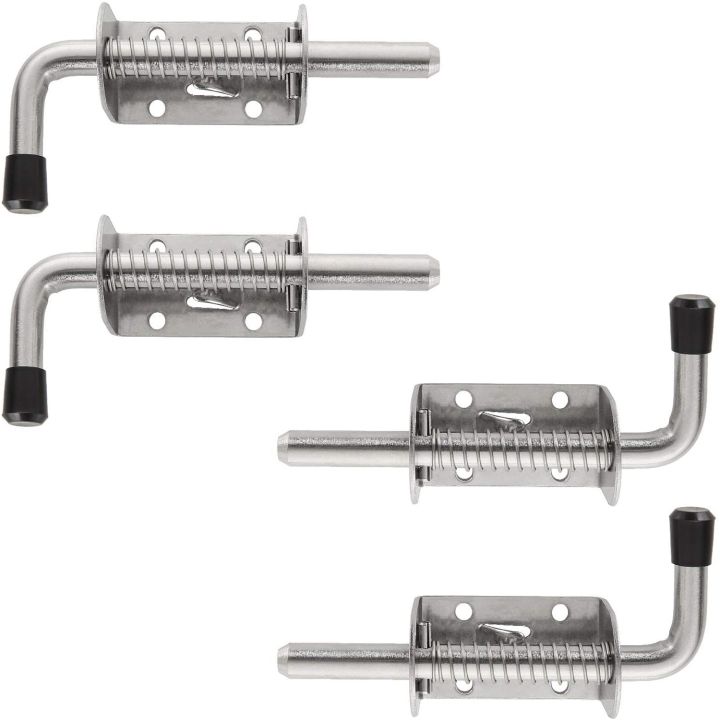 4 Pack 5 Inch Spring Loaded Latch Pin 304 Stainless Steel Door Lock