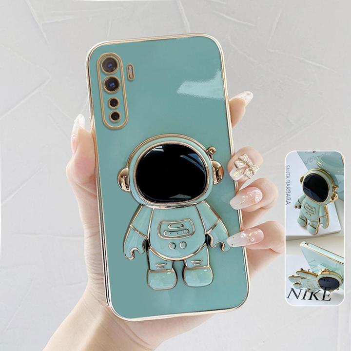FELMYST%20Astronaut%20Case%20For%20OPPO%20Realme%206%203D%20NASA%20POP%20Folding%20Stand%20Holder%20Mobile%20Phone%20Casing%20Girl%20Boy%20Luxury%20Plating%20Square%20Soft%20Shockproof%20Cover%20Accessories%20-%20Image%202