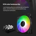 Jonsbo CR1200 CPU Cooler 2 Heat Pipe Tower RGB Colorful Light Effect 9cm Fan For Intel 1151 1700 AMD AM4 Optional LGA2011 Buckle. 