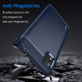 Nokia C2 2nd Edition Carbon Fiber Camera Protection  Soft Mobile Back Cover Blue Color for Nokia C2 2nd Edition. 