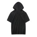 2022 Summer Men tshirt Casual Solid Loose Hooded Tops Tees Shirts Male New Sportswear Hoodie Short Sleeve Mens T-shirt Clothing. 