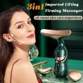 KDK 4D Microcurrent Face, Eye & Neck Lifting Massager – Professional Anti-Aging Skin Tightening Device with Vibration Heat Therapy, Essence Absorption & Portable Beauty Tool for Women & Men.