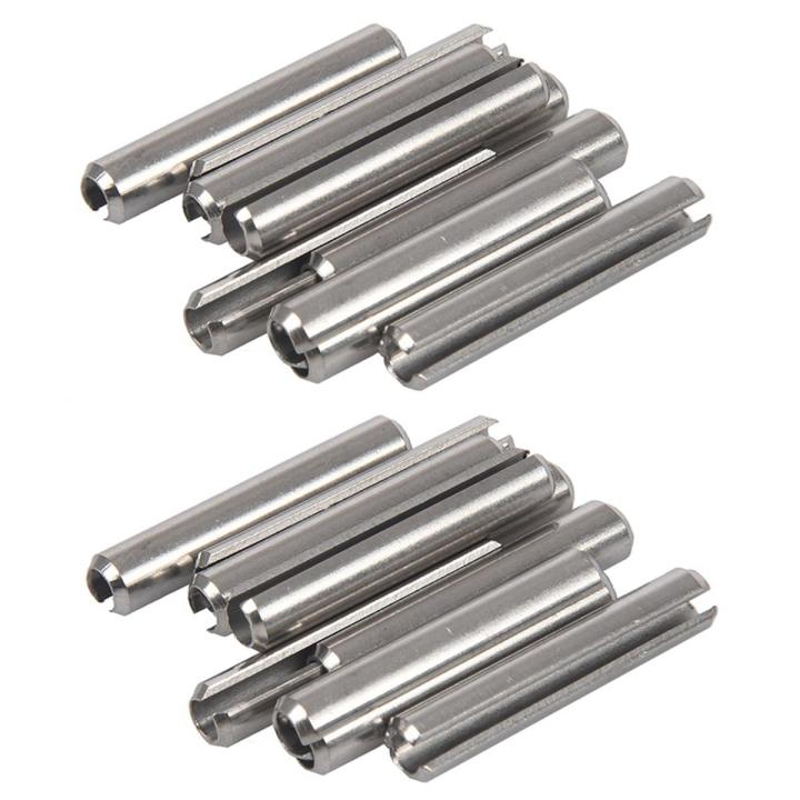 EITGZWAS 20Pcs M5X30mm 304 Stainless Steel Split Spring Roll Dowel Pins