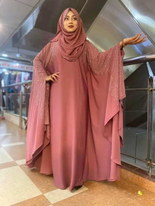 abaya%20borka%20(%20Chain%20Design%20)%20With%20Hijab%20Dubai%20Cherry%20stylish%20party%20borka%20%20fashion%20collection%20Fashionable%20khimar%20Lycra%20borka%20for%20Women%20-%20Image%204