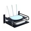 Router Storage Wifi Router Storage Box,Black Metal.