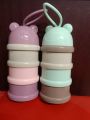 Baby Powder Milk Container, 3 Levels - (Color as Per Stock). 