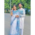 New Fashionable Couple Set for Men & Women Sharee Panjabi - Kurti. 