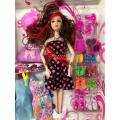 Baby girls Fashion Barbie Angel Doss with Dress Bag shoe Doll set. - Doll - Doll. 