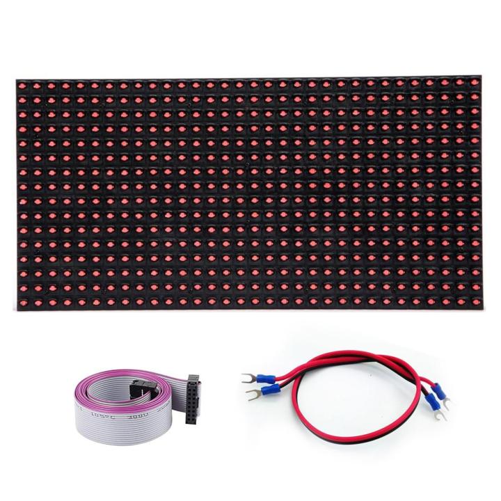 P10 LED Outdoor Display Panel Module DIP 32*16 Pixel 320*160mm for Single Color LED Display Scrolling message led sign 16 x 32 Line