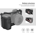 SmallRig DSLR A6400 Camera Cage with Silicone Handle Handgrip Cold Shoe ,Case Rig Set for Sony A6100 / A6300/ A6400 -3164.